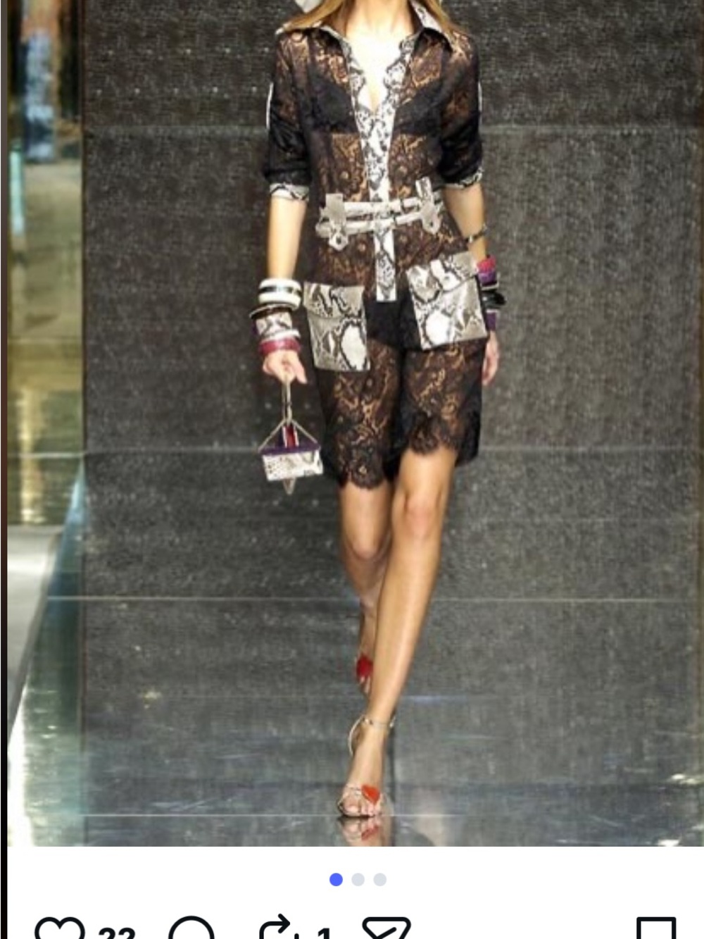 Dolce & Gabbana SS2005 Python Runway Sexy Sandal - Picture 2 of 11